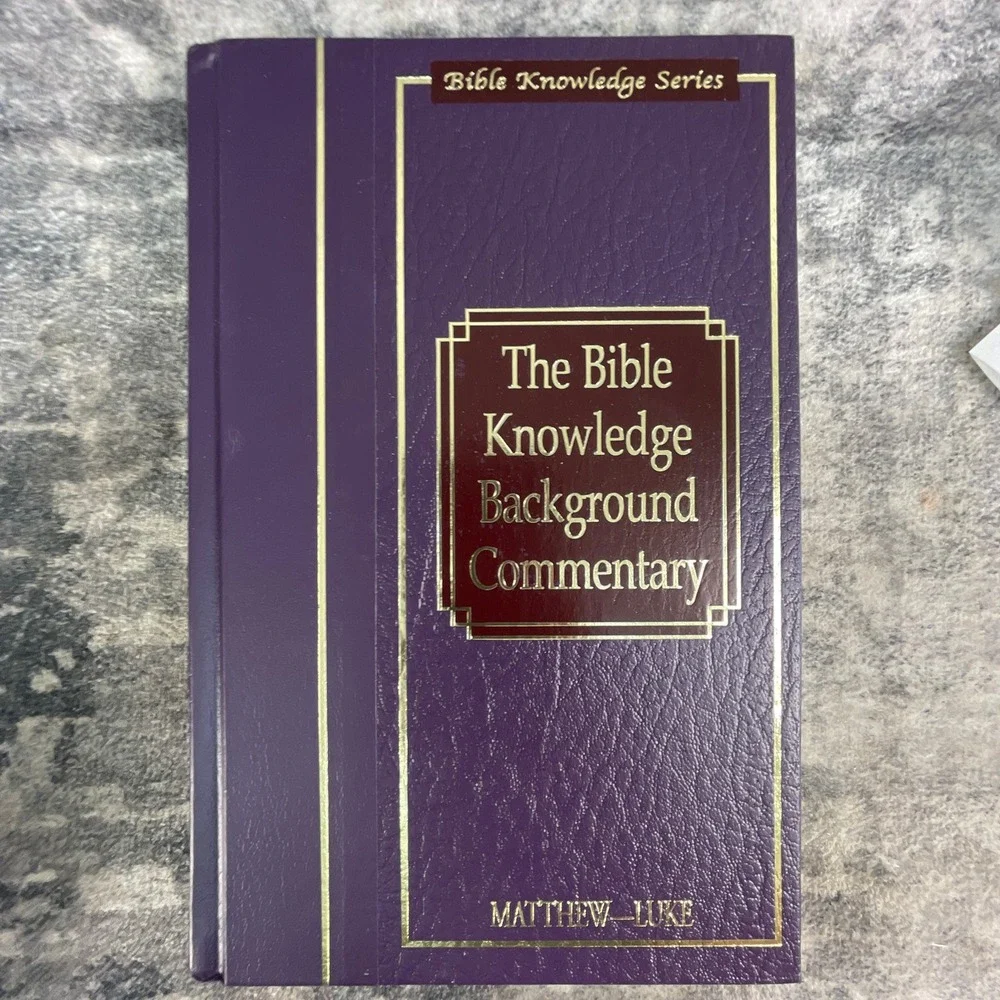 Bible Knowledge Background Commentary Matthew-Luke Hardcover NEW Bible Knowledge